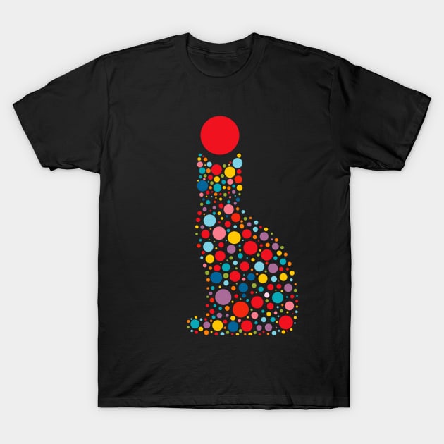 Cat Happy International Dot Day 2024 Polka Dot Men Women Kid T-Shirt by AimArtStudio